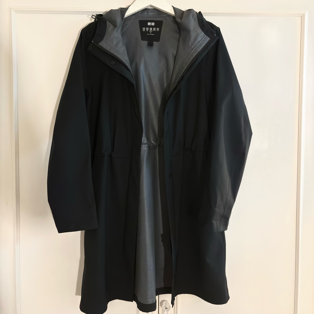 Black windbreaker
